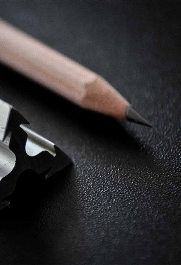 pencil and ruler